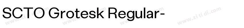 SCTO Grotesk Regular字体转换